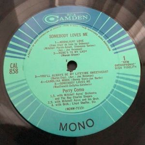 Perry Como Somebody Loves Me Vinyl Lp '65